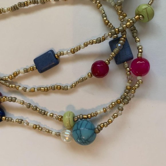 Chico’s NWT Necklace Multi Color Stones 17″ - Picture 6 of 12